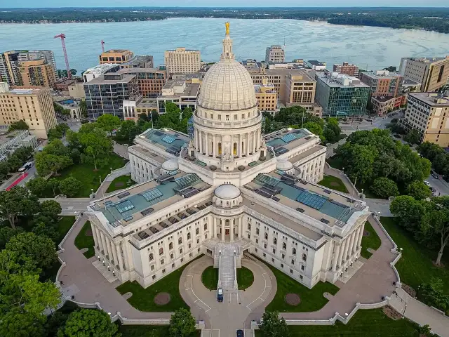 A state capitol building