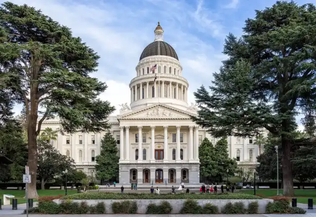 The California State Capitol building in Sacramento