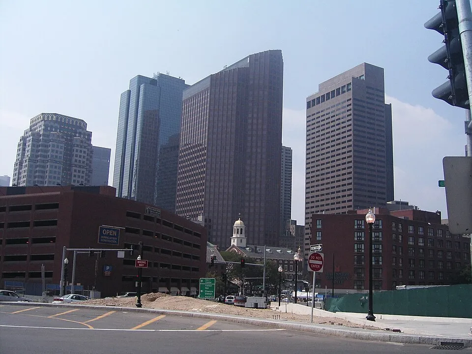 The Boston, Massachusetts skyline