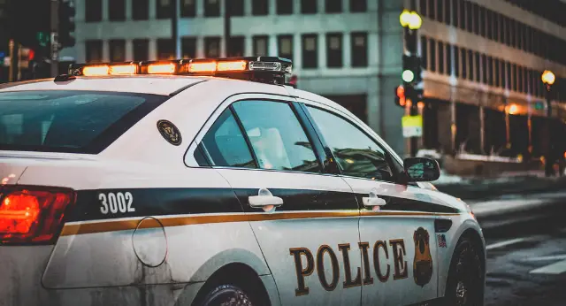A Secret Service police car